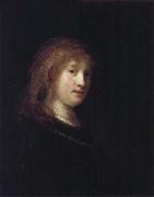 REMBRANDT Harmenszoon van Rijn Saskia with a Veil oil painting picture wholesale